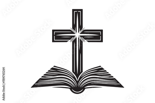 Christian cross icon 