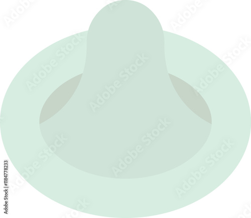 Latex condom icon. Contraception.  Vector illustration.