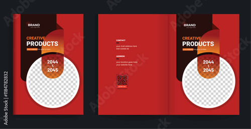 Brochure bi fold catalog design cover template layout fully editable