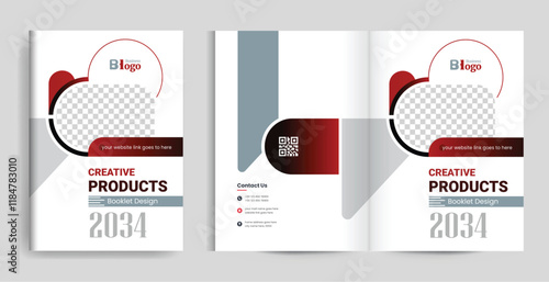 Bi fold brochure catalog design cover template layout fully editable