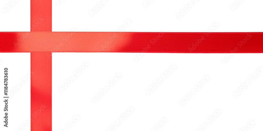 Red Ribbon For Gift Box Isolated On Transparent Background Red Ribbon For Gift Box Isolated On Transparent Background