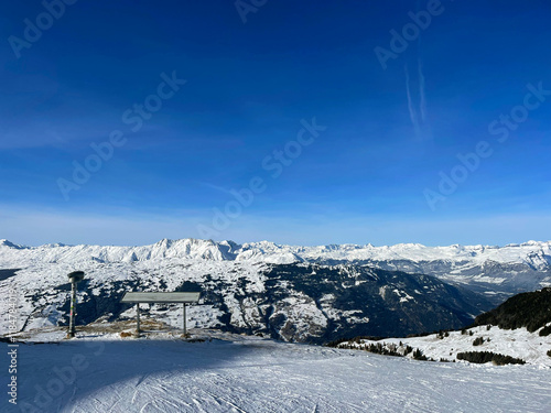ski resort in the mountains