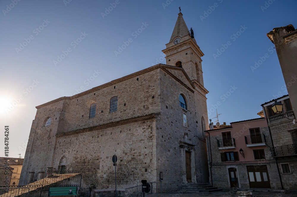 Fototapeta premium Guardialfiera, Molise. Ancient Cathedral of Santa Maria Assunta