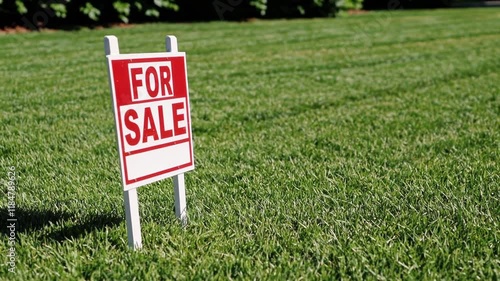 Wallpaper Mural Real Estate 'For Sale' Sign on Green Grass Torontodigital.ca