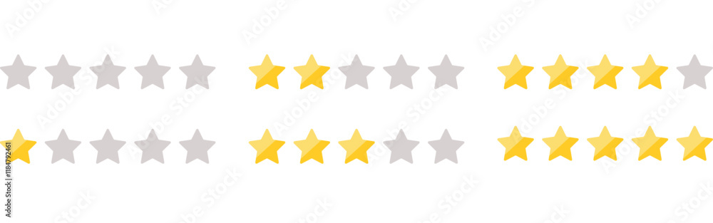Siple star rating icon. Review star rating and feedback. modern flat style with simple glare Siple star rating icon. Review star rating and feedback. modern flat style with simple glare