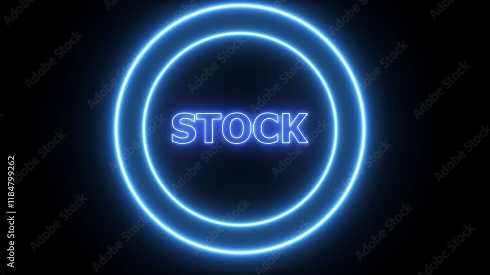 neon stock sing animation video. neon stock sing animation video.