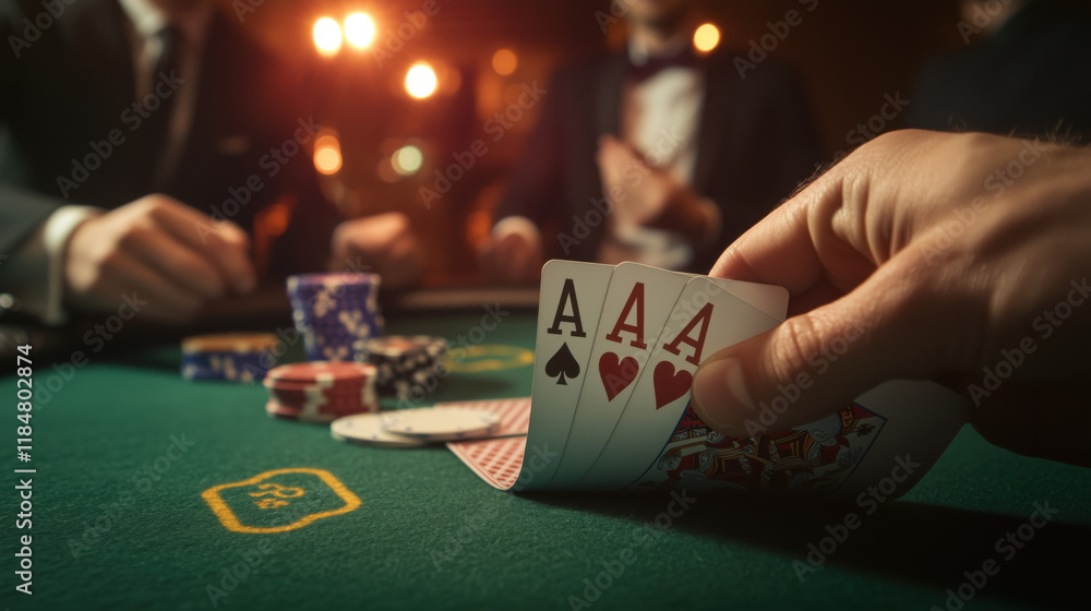 custom made wallpaper toronto digitalA fun casino royale night party with friends in las vegas, gambling, cards, dices, a pile of red green chips, poker game. A thrilling night of blackjack with players with a deck of cards