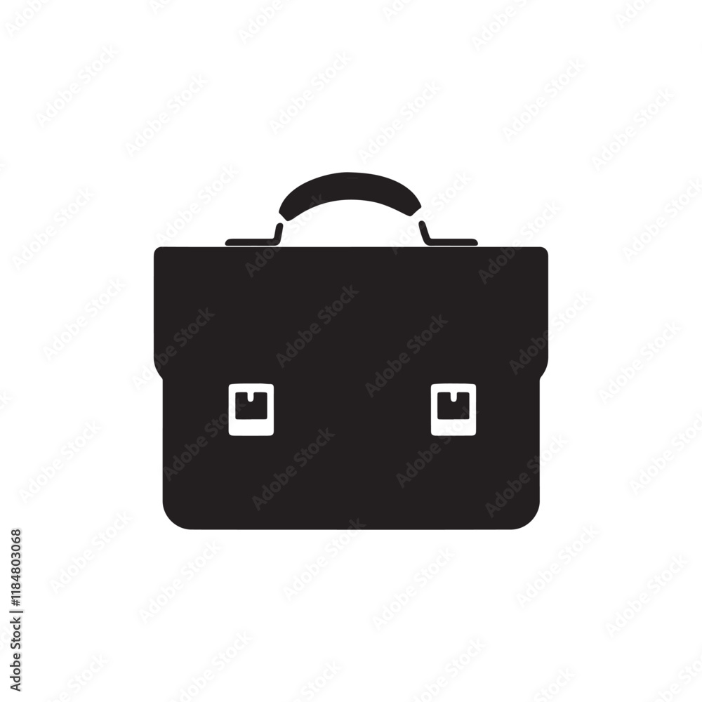 vector of black silhouette of laptop bag vector of black silhouette of laptop bag