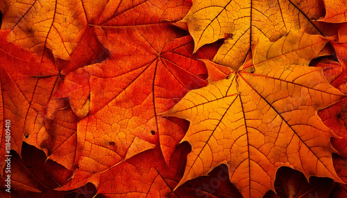 Wallpaper Mural Autumn leafs structure texture pattern wallpaper Torontodigital.ca