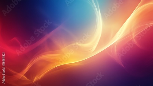Wallpaper Mural Abstract Colorful Swirling Light Waves Background Torontodigital.ca