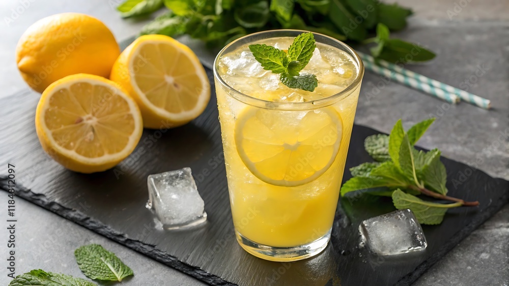 lemonade with lemon and mint lemonade with lemon and mint