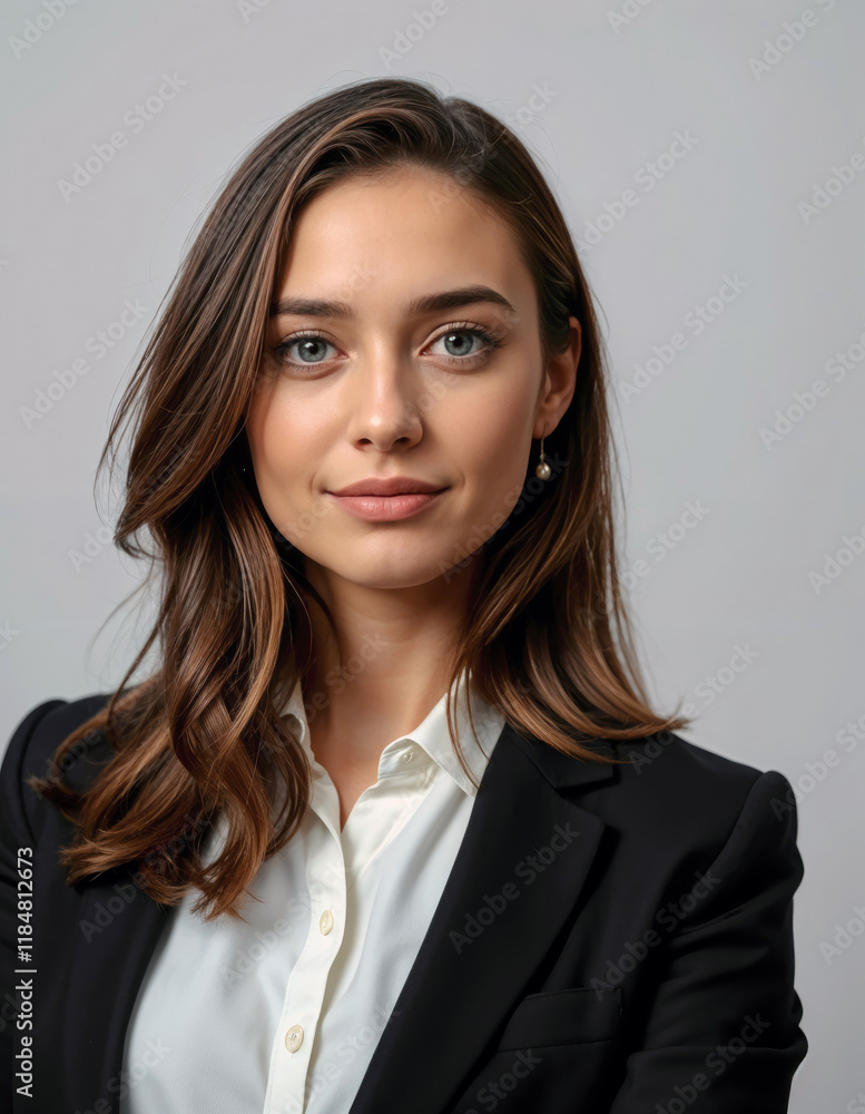 Portrait of young businesswoman in professional setting Portrait of young businesswoman in professional setting