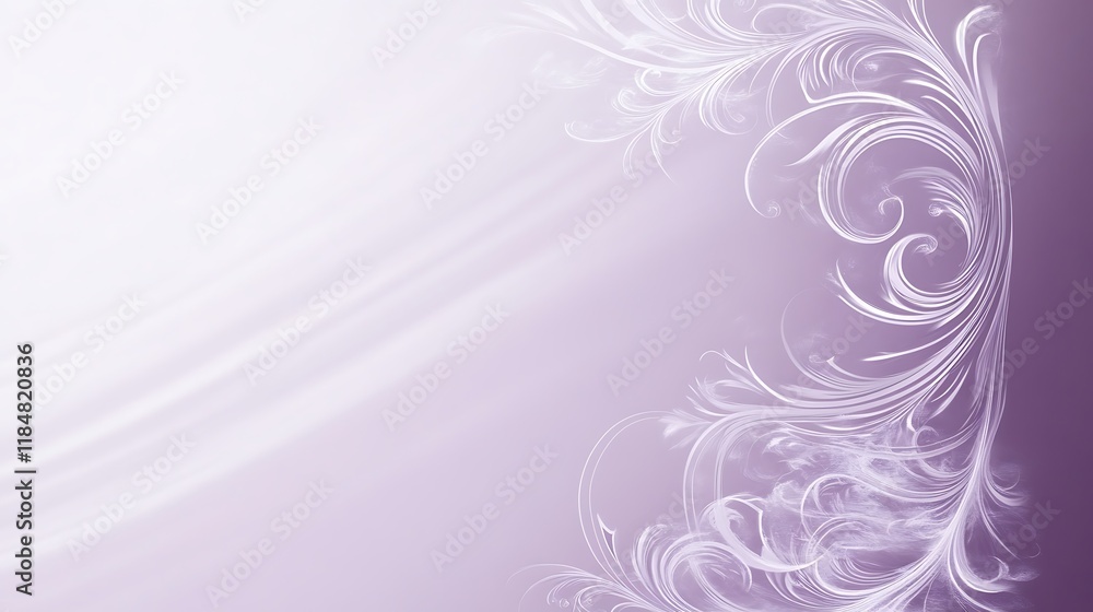 Lavender Swirls Abstract Floral Design Background Lavender Swirls Abstract Floral Design Background