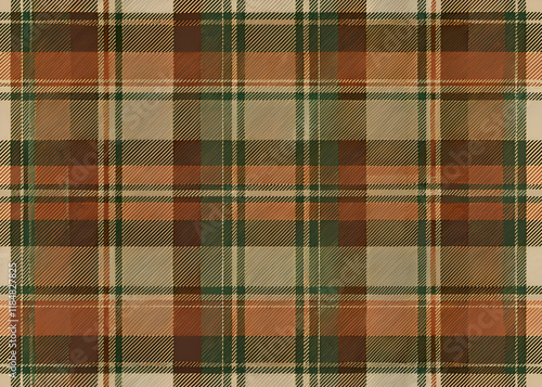 Rustic plaid pattern in warm autumnal tones.