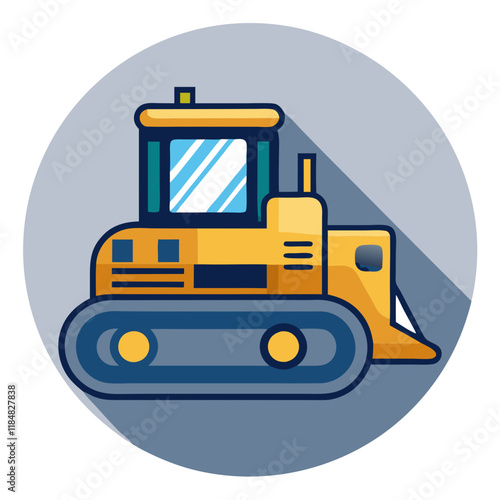 bulldozer icon design