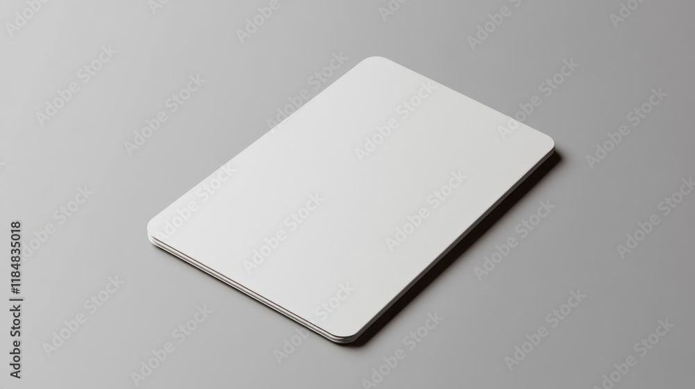 Blank white card mockup on gray background. (1) Blank white card mockup on gray background. (1)