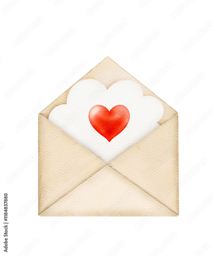 Heartfelt message in an envelope with love symbols for romantic occasions and personal connections Heartfelt message in an envelope with love symbols for romantic occasions and personal connections