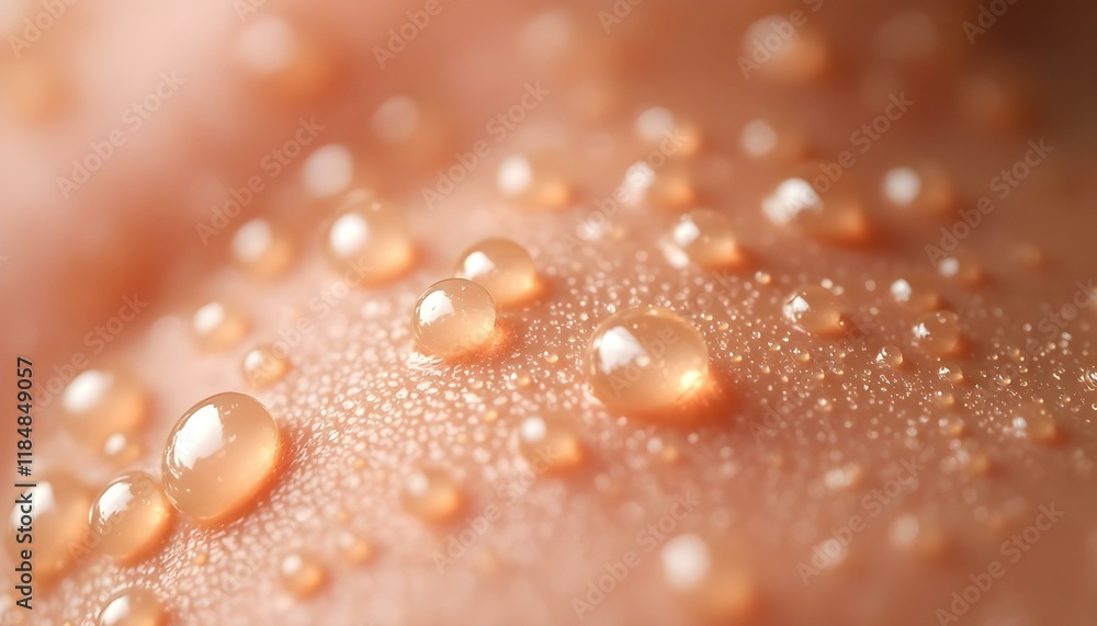 Close-up of sweat droplets on skin Close-up of sweat droplets on skin