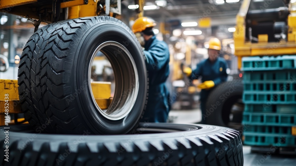 Fototapeta premium tire manufacturing