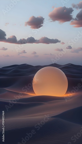sunset in the desert