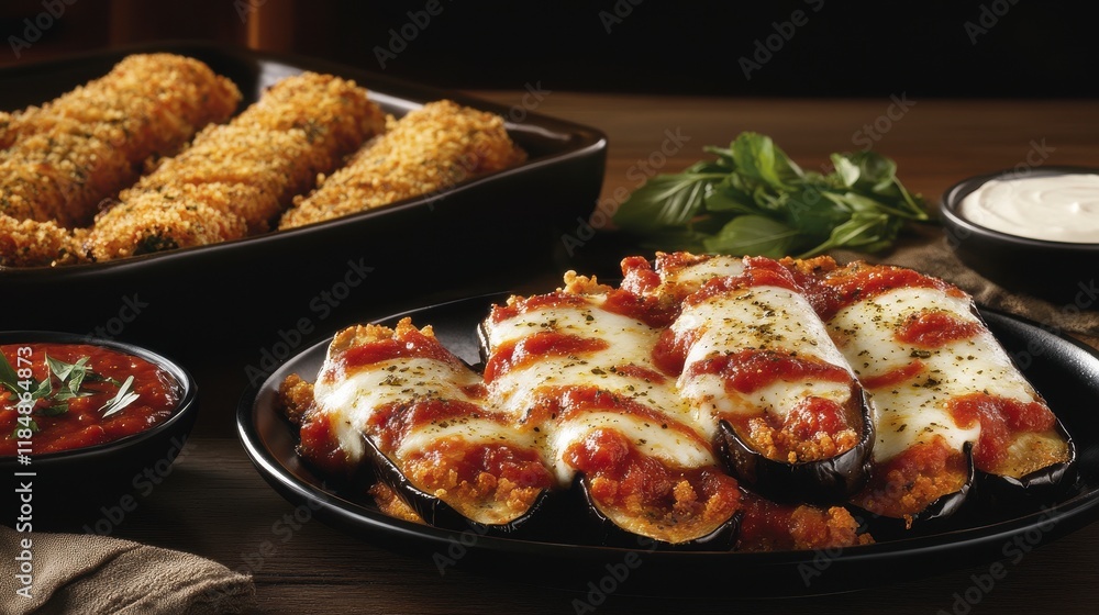 Stuffed Eggplant with Mozzarella and Tomato Sauce: An Exquisite Italian Dish Stuffed Eggplant with Mozzarella and Tomato Sauce: An Exquisite Italian Dish