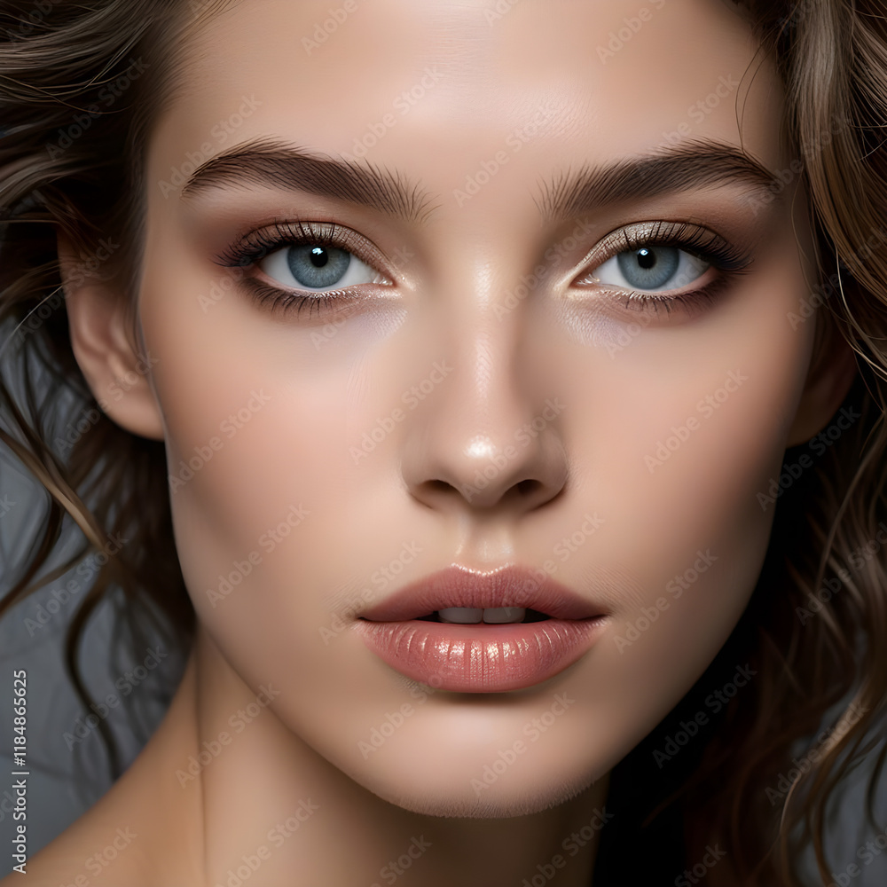close up portrait of a woman close up portrait of a woman