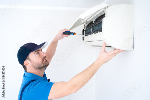 Installation service maintenance of an air conditioner indoor unit