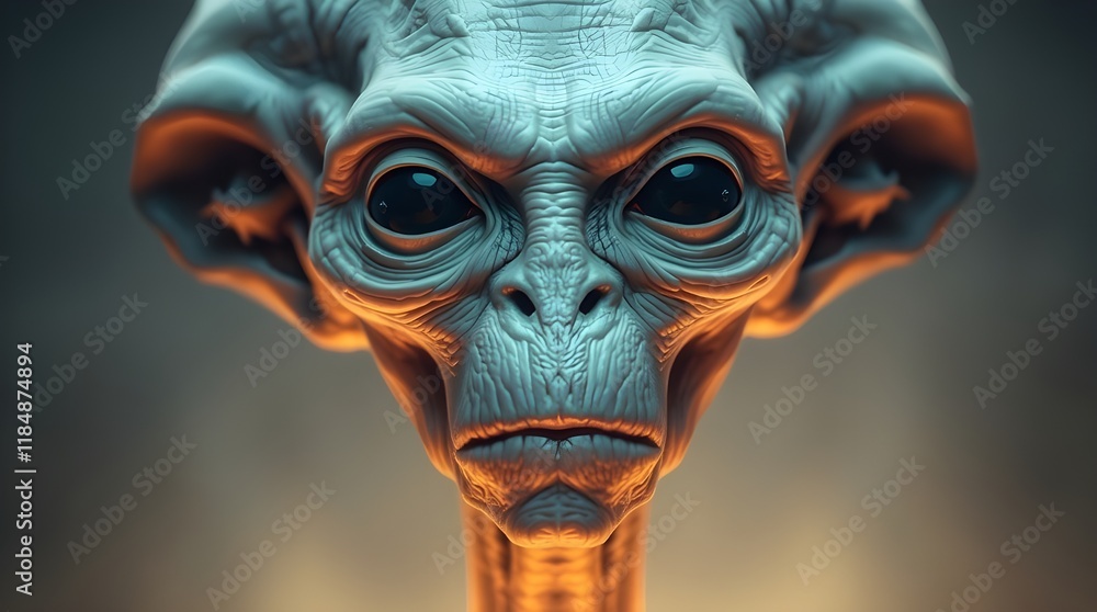 The Alien Among Us: A Photorealistic Portrait The Alien Among Us: A Photorealistic Portrait