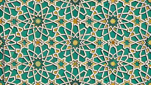 Elegant Islamic Ornamental Background with Soft Gold and Burgundy Arabesques for Special Occasions