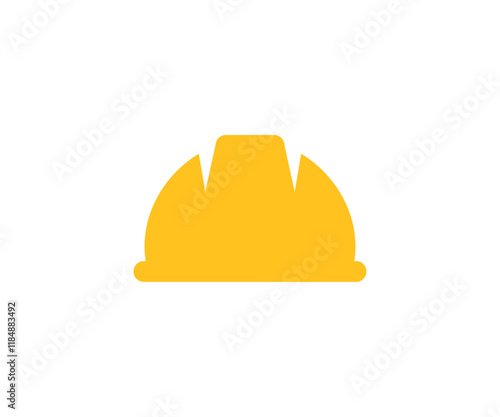 Construction Hard hat, helmet to wear at work icon. Concept of construction vector design and illustration.
