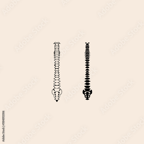 Spine icon flat vector design.