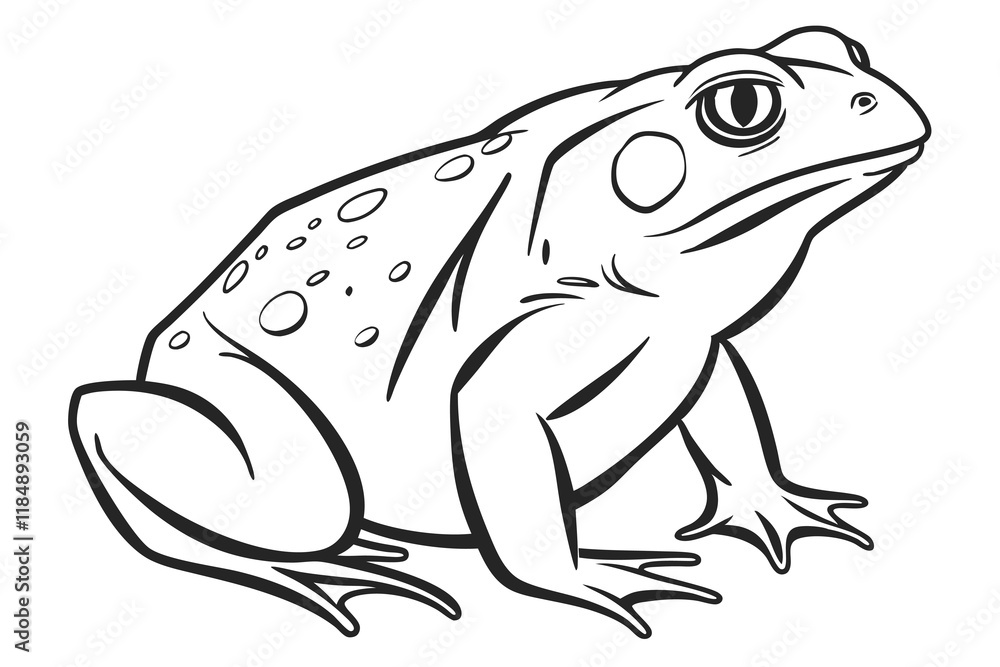 Naklejka premium frog isolated on white