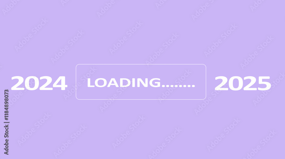 2025 New Year Loading. Female hand moving wooden blocks with Loading bar between 2024 and 2025 2025 New Year Loading. Female hand moving wooden blocks with Loading bar between 2024 and 2025