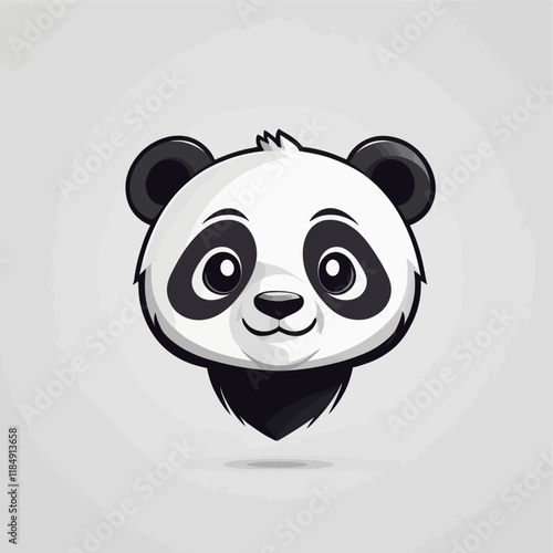 Panda, Cute panda character.cartoon,
sticker, vector illustration.