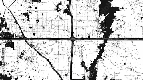 Firestone colorado. us street map with black and white lines. Firestone. Illustration photo