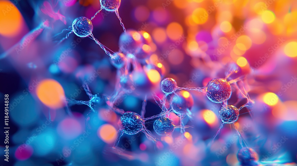 Microscopic view of thermal battery materials, crystalline salt structures, phase change particles, abstract patterns of heat flow Microscopic view of thermal battery materials, crystalline salt structures, phase change particles, abstract patterns of heat flow