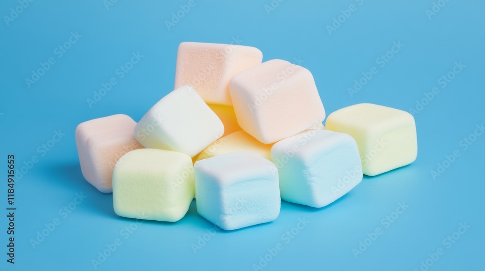Pastel Marshmallows: A Delightful Cube Candy Pastel Marshmallows: A Delightful Cube Candy