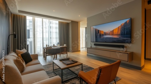 Wallpaper Mural Modern Apartment Interior Design with Stunning City Views Torontodigital.ca