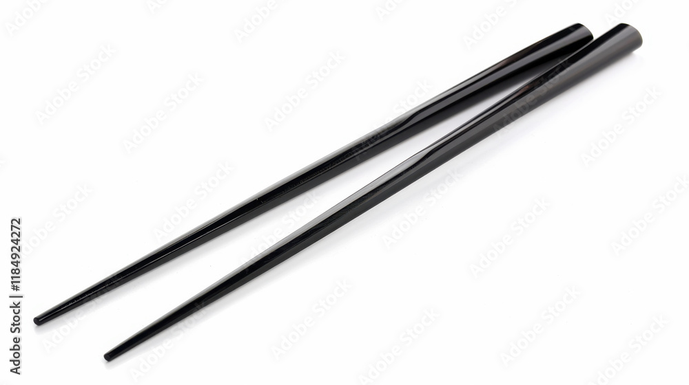black chopsticks isolated on white black chopsticks isolated on white