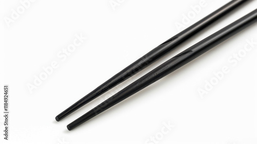 Wallpaper Mural black chopsticks isolated on white Torontodigital.ca