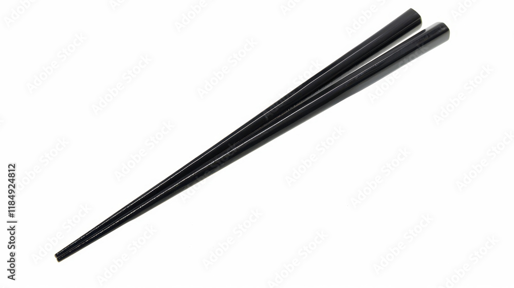 black chopsticks isolated on white black chopsticks isolated on white
