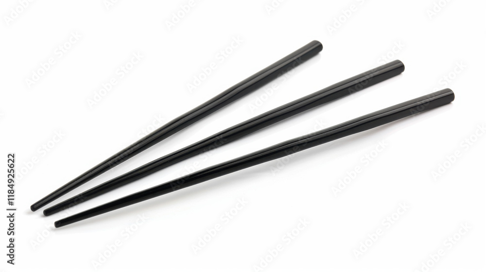 black chopsticks isolated on white black chopsticks isolated on white
