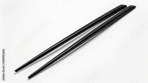 Wallpaper Mural black chopsticks isolated on white Torontodigital.ca