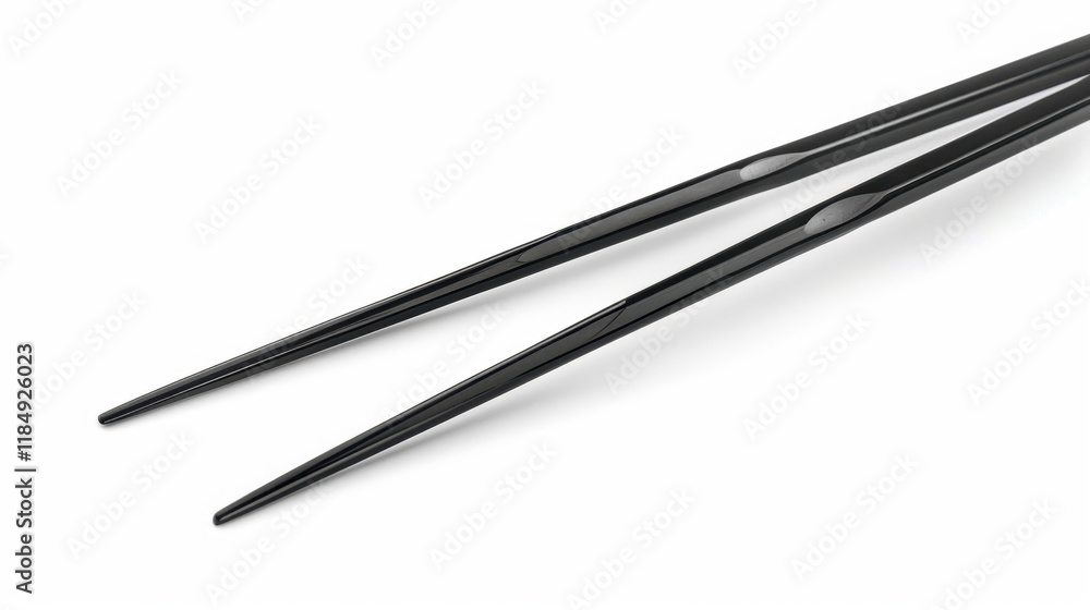 black chopsticks isolated on white black chopsticks isolated on white