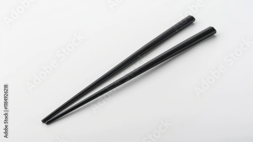 Wallpaper Mural black chopsticks isolated on white Torontodigital.ca