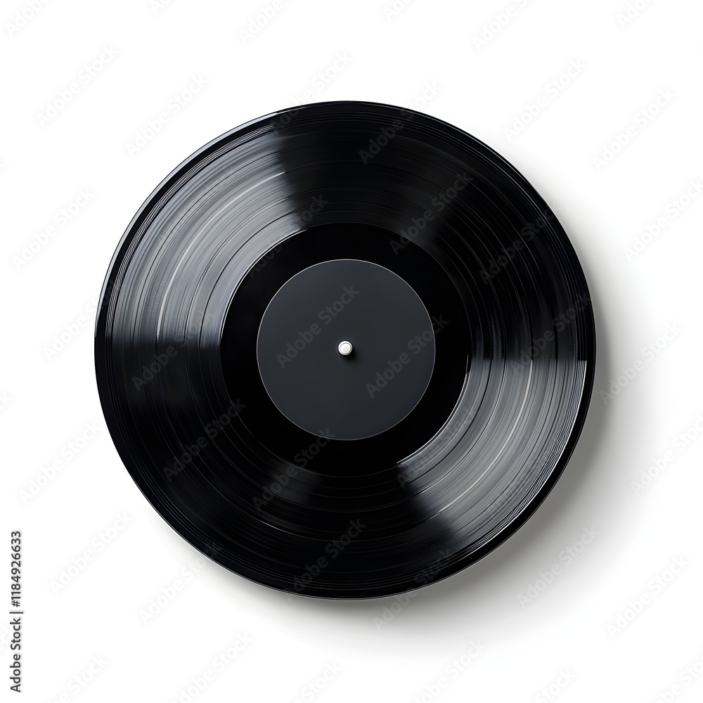 Classic black vinyl record with a smooth surface and a central hole, symbolizing retro music and nostalgia. Classic black vinyl record with a smooth surface and a central hole, symbolizing retro music and nostalgia.