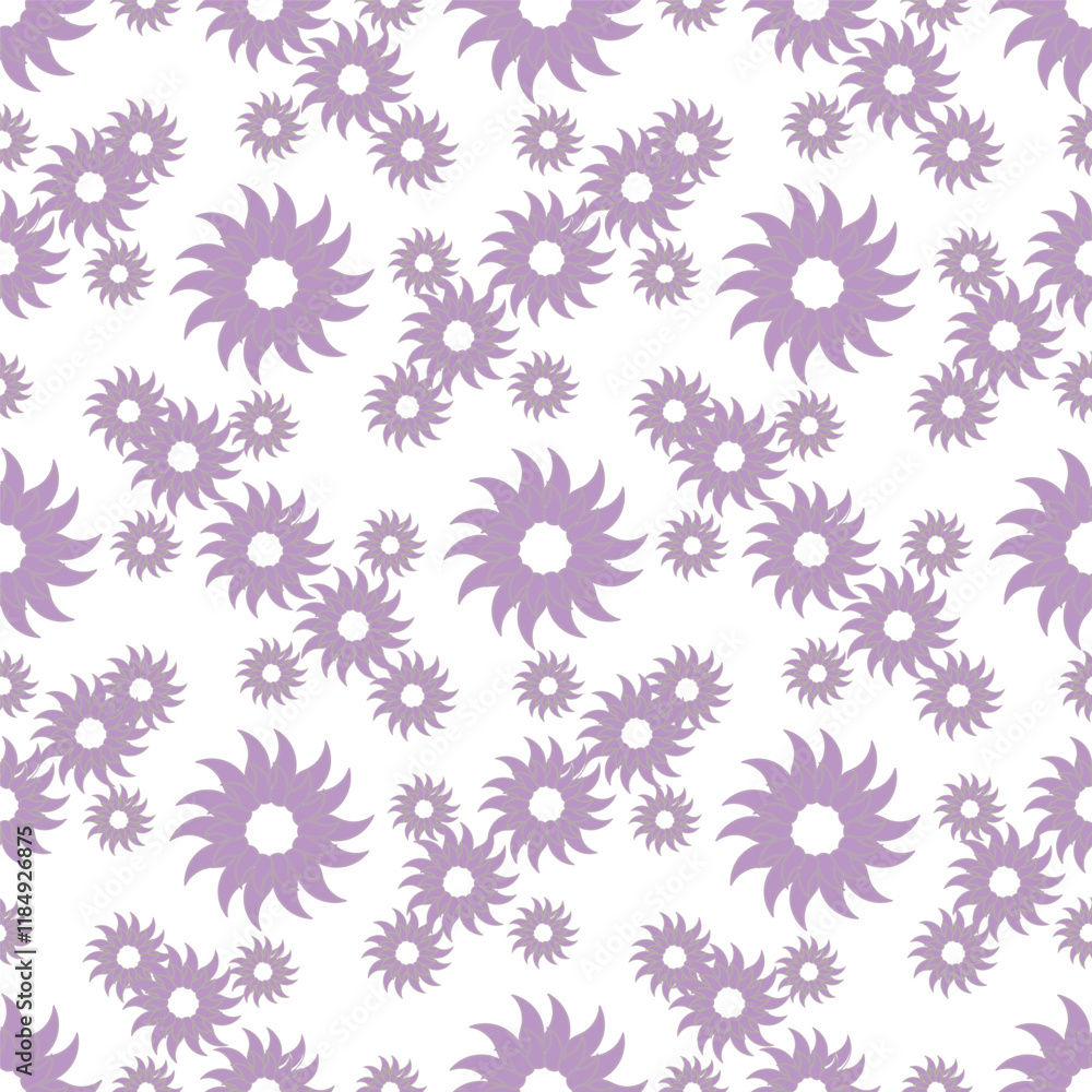 Cute hand drawn floral seamless pattern background Cute hand drawn floral seamless pattern background