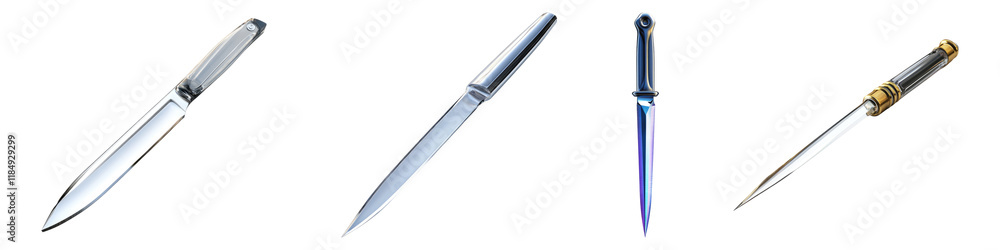 Glass cutter isolated on transparent background, Set of Glass cutter isolated on transparent background, Set of