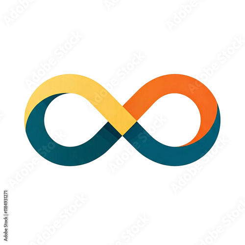 infinity symbol icon abstract