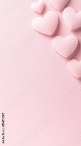 Pink hearts background. Valentine's Day concept.